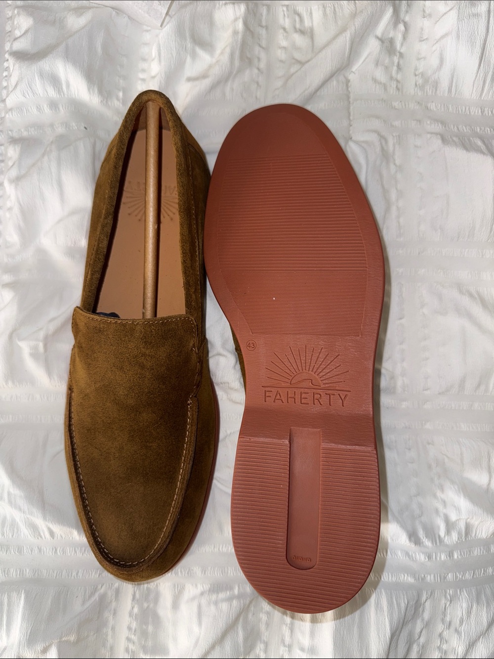 Faherty Reserve Venetian Loafer in Tobacco - Picture 3 of 6